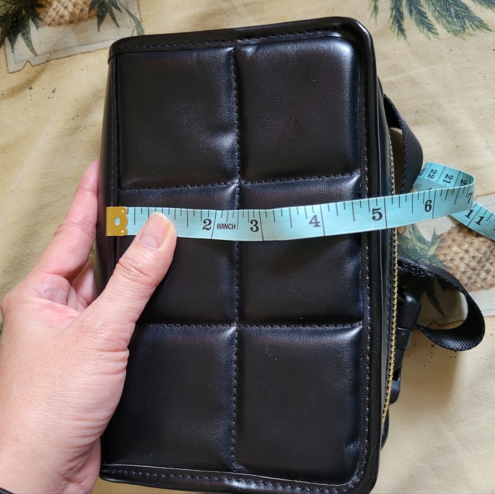 Amanda Uprichard | Black Quilted Faux Leather Belt Bag (OS) - Picture 10 of 12